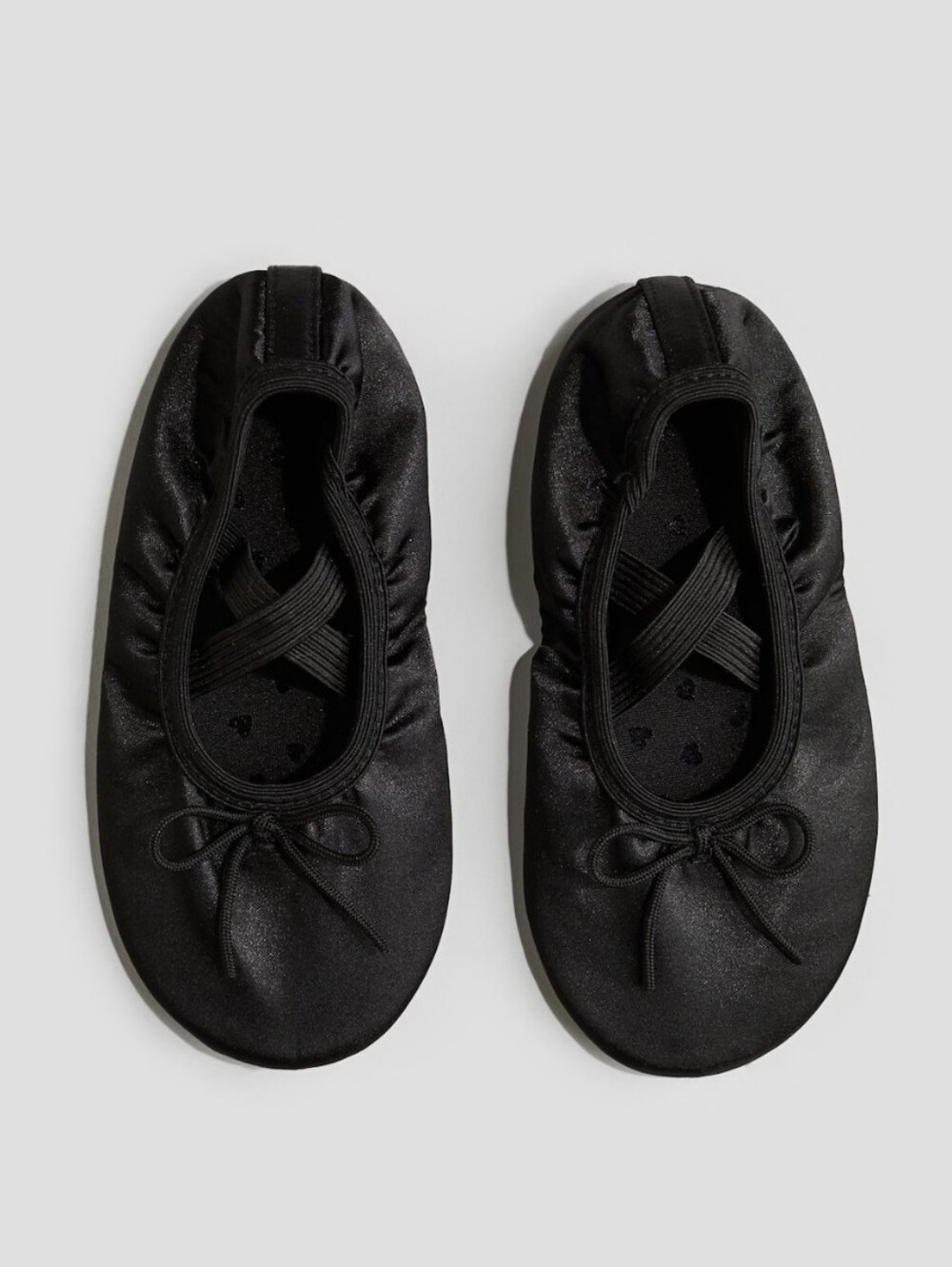 H&M Black Girls' Ballet Style Slip-On Slippers